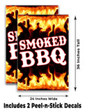 Smoked BBQ A-Frame Signs, Decals, or Panels