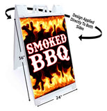 Smoked BBQ A-Frame Signs, Decals, or Panels