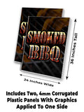 Smoked BBQ A-Frame Signs, Decals, or Panels