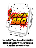 Smoked BBQ A-Frame Signs, Decals, or Panels