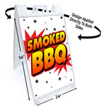 Smoked BBQ A-Frame Signs, Decals, or Panels