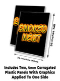Smoked Meat A-Frame Signs, Decals, or Panels