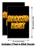 Smoked Meat A-Frame Signs, Decals, or Panels