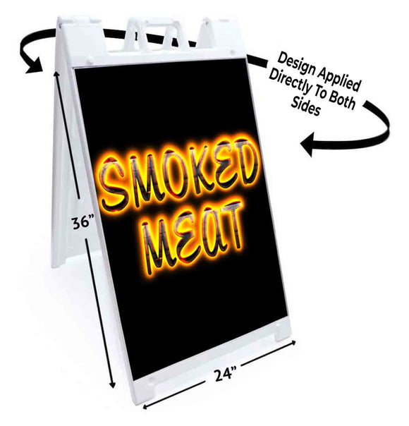 Smoked Meat A-Frame Signs, Decals, or Panels