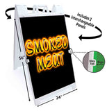 Smoked Meat A-Frame Signs, Decals, or Panels