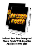 Smoked Meats A-Frame Signs, Decals, or Panels