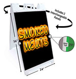 Smoked Meats A-Frame Signs, Decals, or Panels