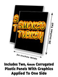 Smoked Turkey A-Frame Signs, Decals, or Panels