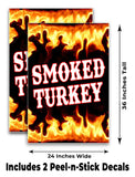 Smoked Turkey A-Frame Signs, Decals, or Panels