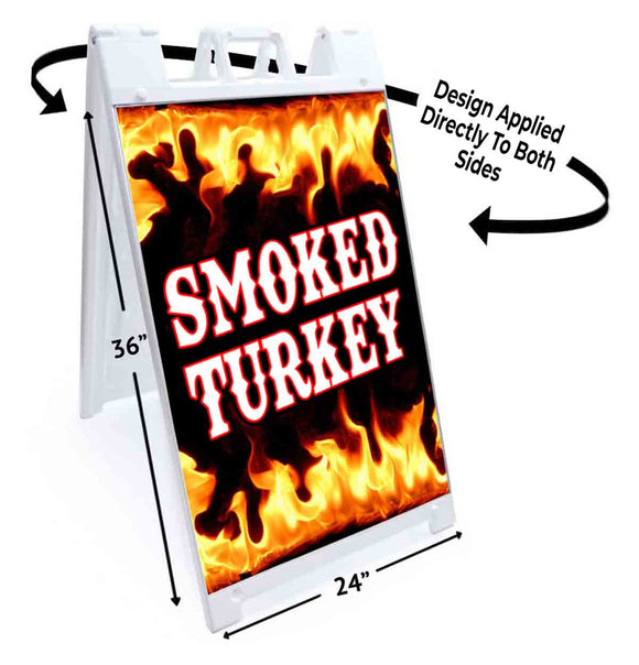 Smoked Turkey A-Frame Signs, Decals, or Panels