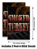 Smoked Turkey A-Frame Signs, Decals, or Panels
