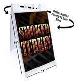 Smoked Turkey A-Frame Signs, Decals, or Panels