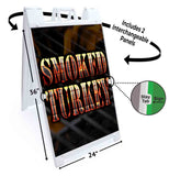 Smoked Turkey A-Frame Signs, Decals, or Panels