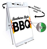 Southern Style BBQ A-Frame Signs, Decals, or Panels