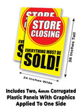 Store Closing A-Frame Signs, Decals, or Panels