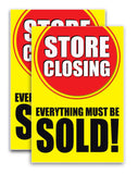 Store Closing A-Frame Signs, Decals, or Panels