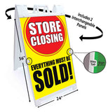 Store Closing A-Frame Signs, Decals, or Panels