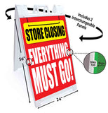 Store Closing A-Frame Signs, Decals, or Panels