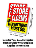 Store Closing A-Frame Signs, Decals, or Panels