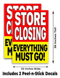 Store Closing A-Frame Signs, Decals, or Panels