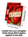 Strawberries A-Frame Signs, Decals, or Panels