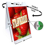 Strawberries A-Frame Signs, Decals, or Panels