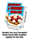 Strawberry Funnelcake A-Frame Signs, Decals, or Panels