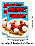 Strawberry Funnelcake A-Frame Signs, Decals, or Panels