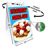 Strawberry Funnelcake A-Frame Signs, Decals, or Panels