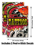 Tattoos A-Frame Signs, Decals, or Panels