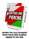 Tattoos And Piercing A-Frame Signs, Decals, or Panels