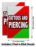 Tattoos And Piercing A-Frame Signs, Decals, or Panels