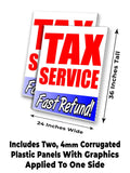 Tax Service Fast Refund A-Frame Signs, Decals, or Panels