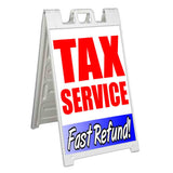 Tax Service Fast Refund A-Frame Signs, Decals, or Panels
