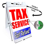 Tax Service Fast Refund A-Frame Signs, Decals, or Panels
