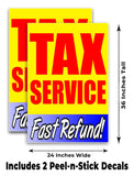 Tax Service Fast Refund A-Frame Signs, Decals, or Panels