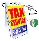 Tax Service Fast Refund A-Frame Signs, Decals, or Panels