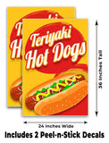 Teriyaki Hot Dogs A-Frame Signs, Decals, or Panels