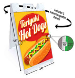 Teriyaki Hot Dogs A-Frame Signs, Decals, or Panels