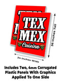 Tex Mex Cuisine A-Frame Signs, Decals, or Panels