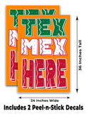 Tex Mex Here A-Frame Signs, Decals, or Panels