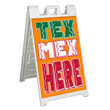 Tex Mex Here A-Frame Signs, Decals, or Panels