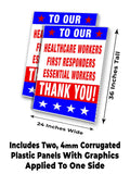 Thank You A-Frame Signs, Decals, or Panels