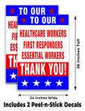 Thank You A-Frame Signs, Decals, or Panels