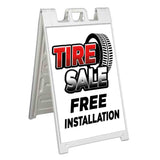 Tire Sale Free Install A-Frame Signs, Decals, or Panels