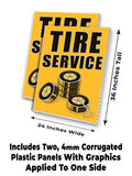 Tire Service A-Frame Signs, Decals, or Panels