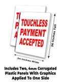 Touchless Payment Accepted A-Frame Signs, Decals, or Panels