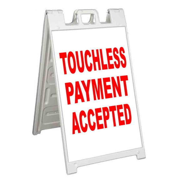 Touchless Payment Accepted A-Frame Signs, Decals, or Panels