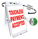 Touchless Payment Accepted A-Frame Signs, Decals, or Panels