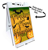 Trick or Treat Hayride A-Frame Signs, Decals, or Panels